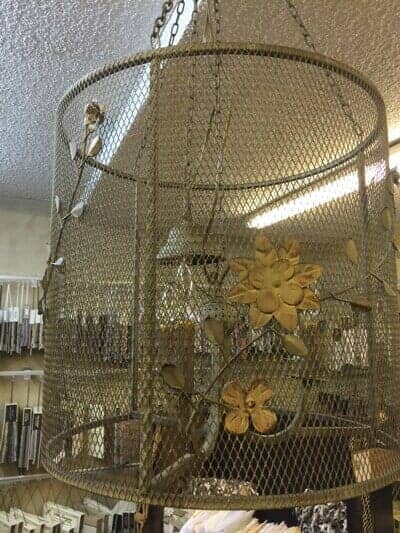 3 Light Metal Cage Light Fixture — Decorative Items in Baytown, TX