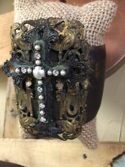 Vintage Inspired Cross Bracelet — Decorative Items in Baytown, TX