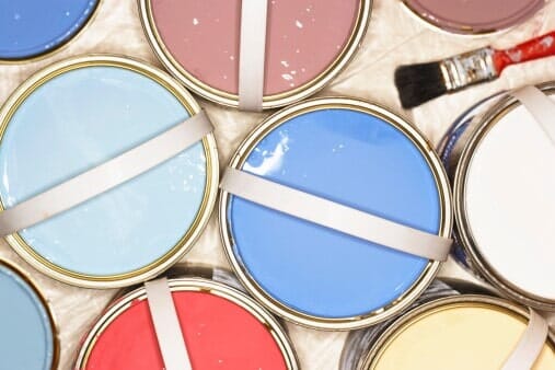 Open tins of paint — Annie Sloan in Baytown, TX