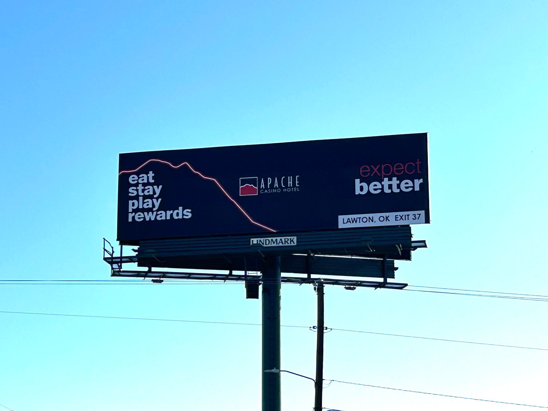 Billboard with text 