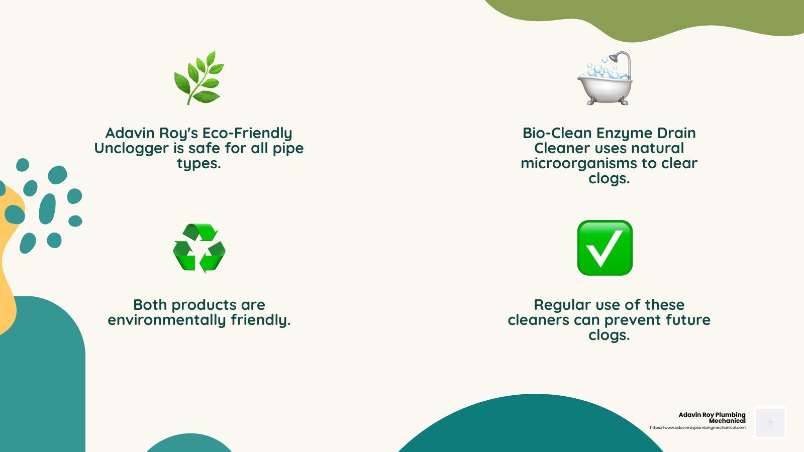 Eco-friendly and effective solutions for unclogging your toilet - home depot toilet unclogger infographic 4_facts_emoji_nature