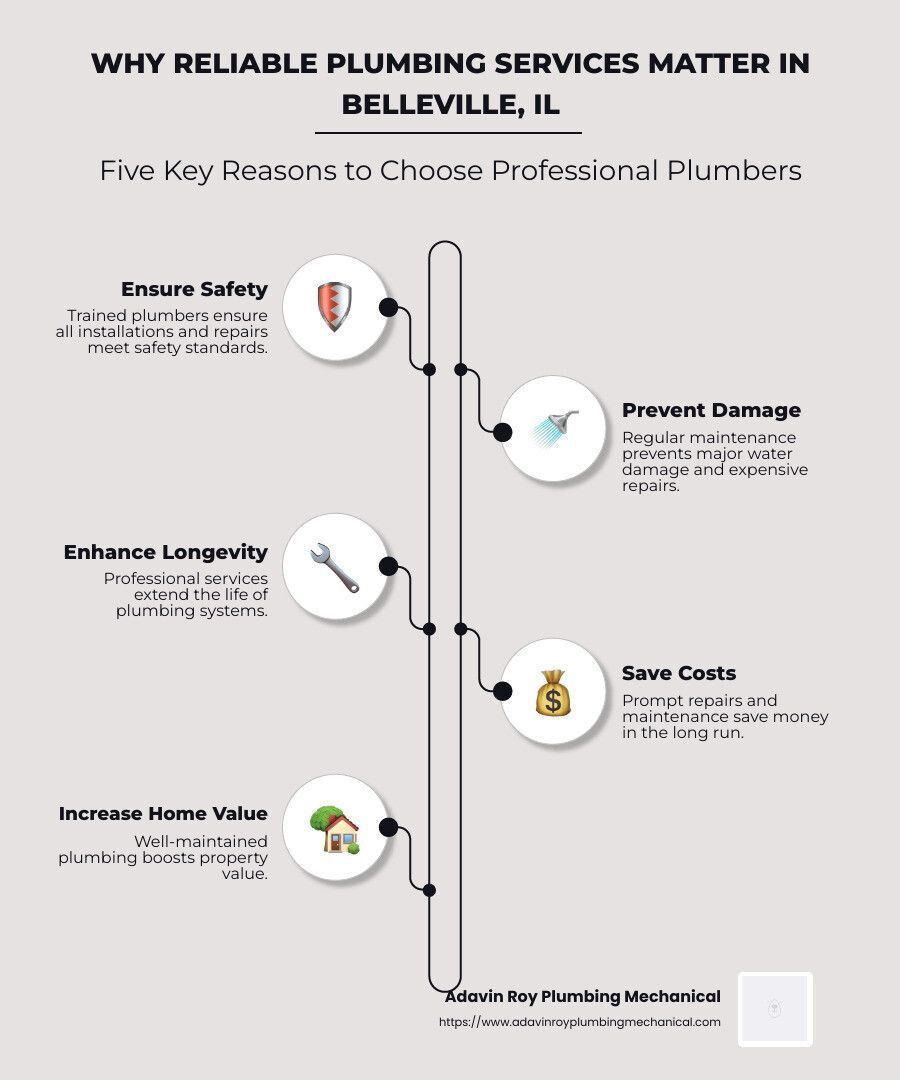  Importance of Reliable Plumbing Services in Belleville IL - belleville il plumbers infographic infographic-line-5-steps-neat_beige