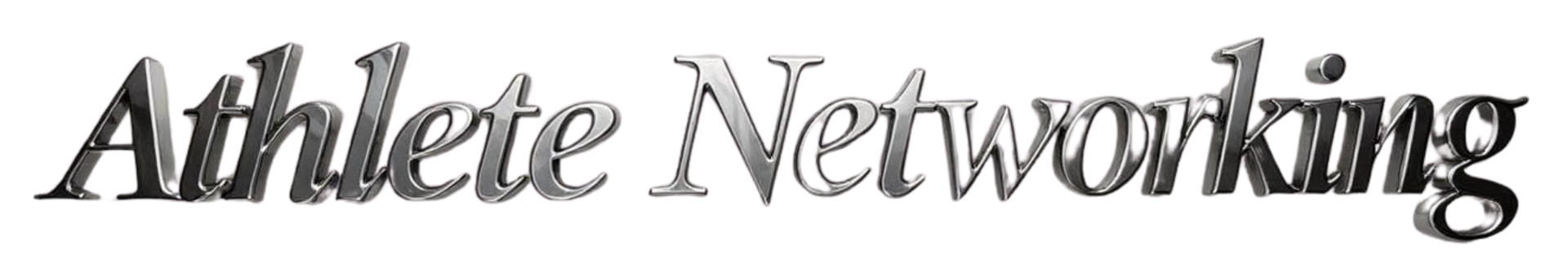 The word athlete networking is on a white background