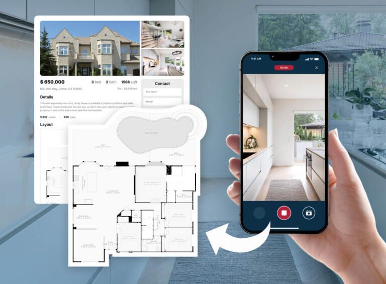 Deposit Link earnest money deposit screen on a mobile phone