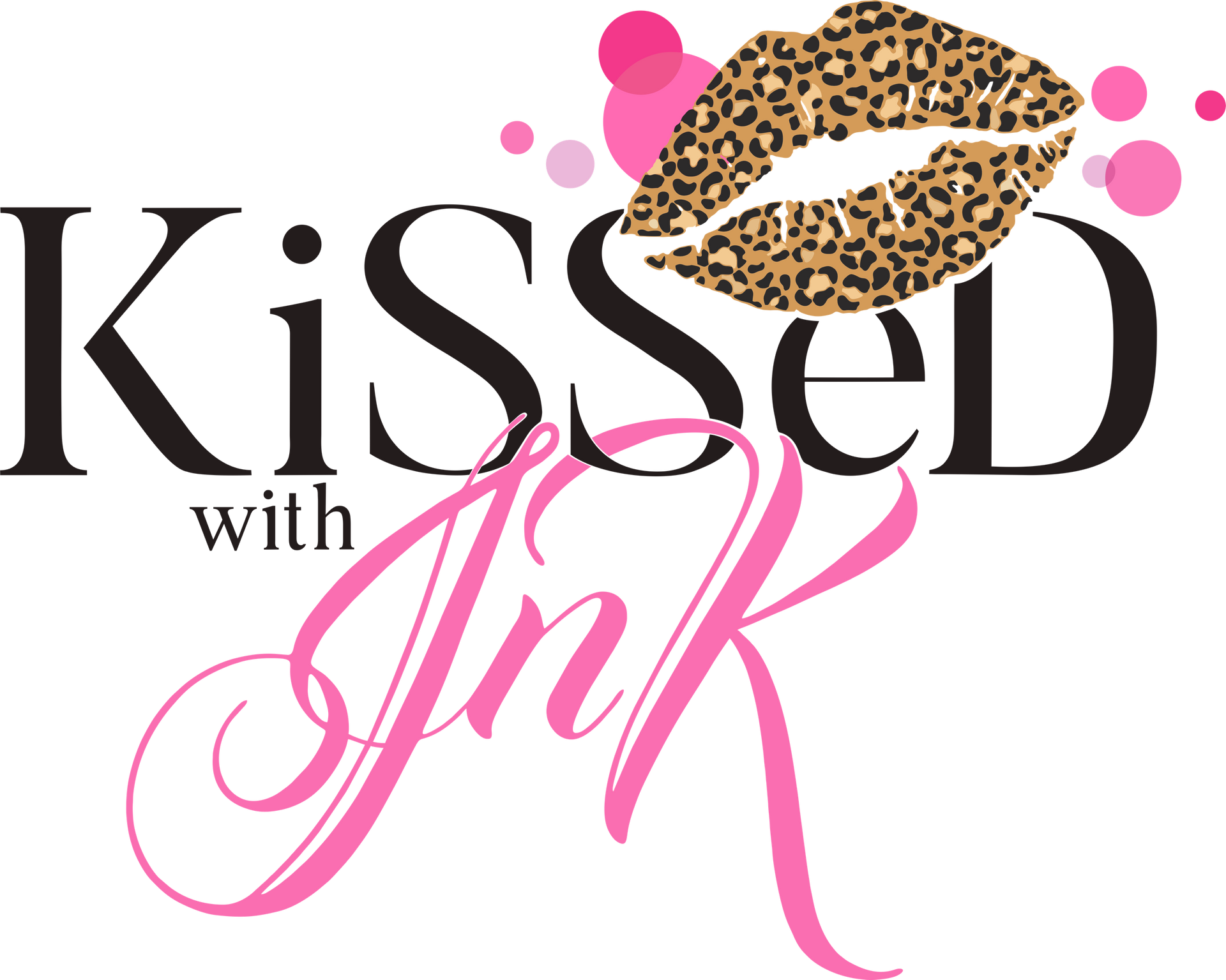 A logo for a company called kissed with ink