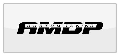Logo for AMDP Custom Tuning in black text on a white rectangle.