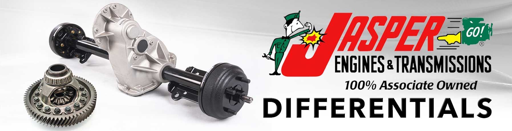 Differential parts with Jasper Engines & Transmissions logo. Text reads, 