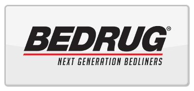 BedRug logo in black and red on a white background.