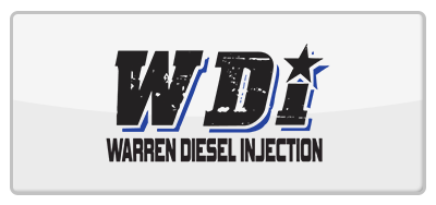 Logo for Warren Diesel Injection: black text