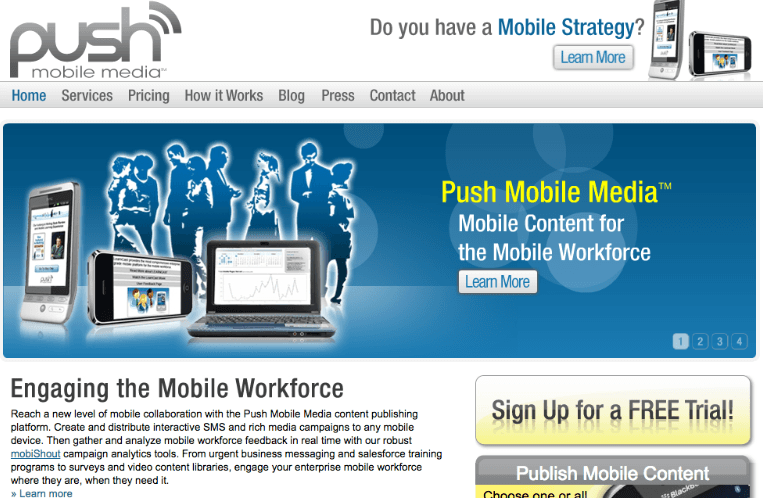 Beginning of PUSH Mobile Media