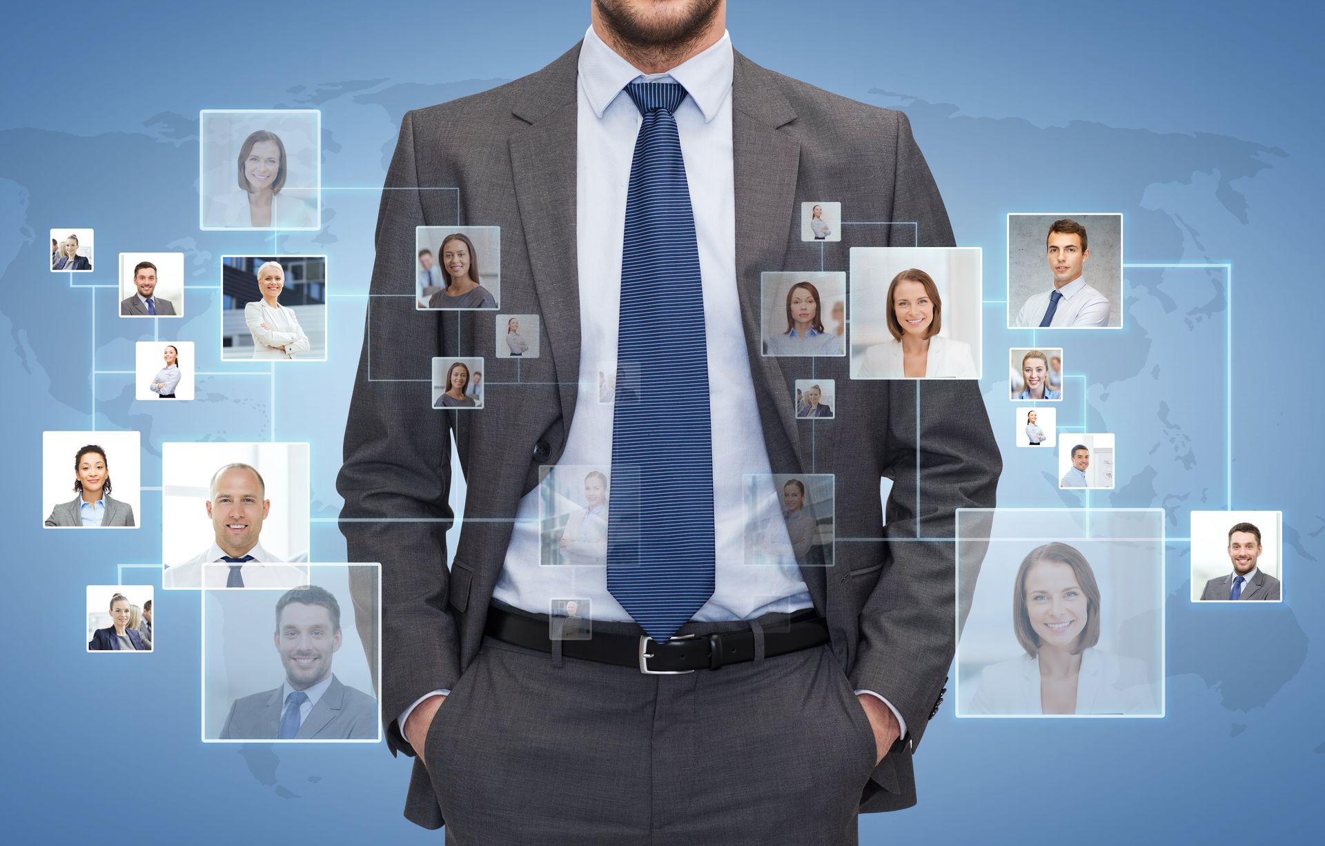 Man in suit's associates