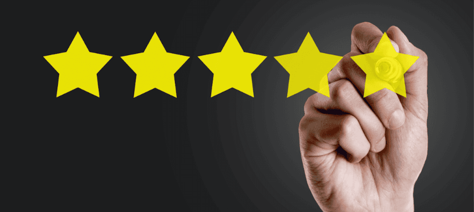 5-Star ratings from your customers