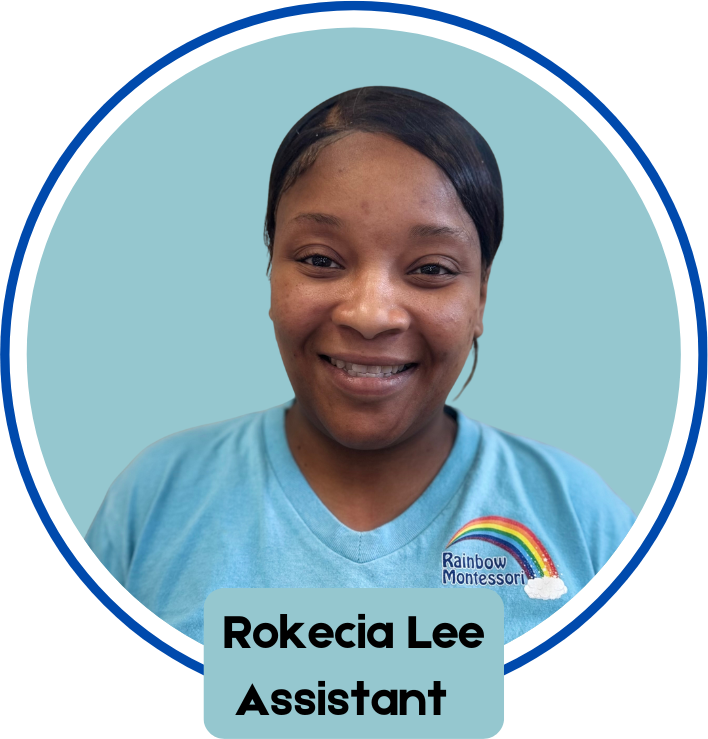 A picture of rokecia lee assistant in a blue shirt