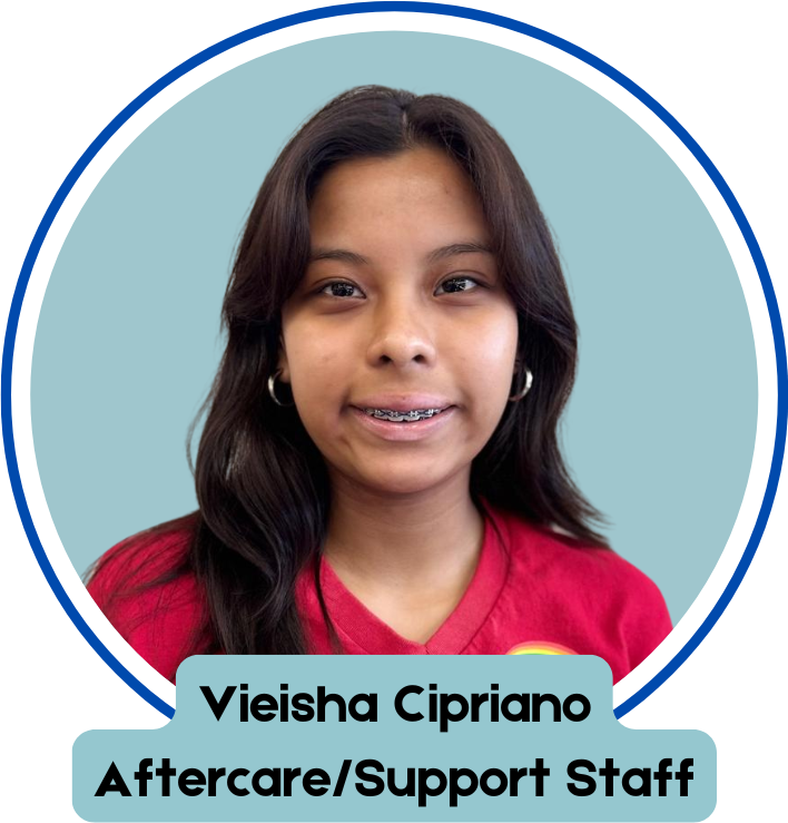 A picture of viesha cipriano aftercare / support staff