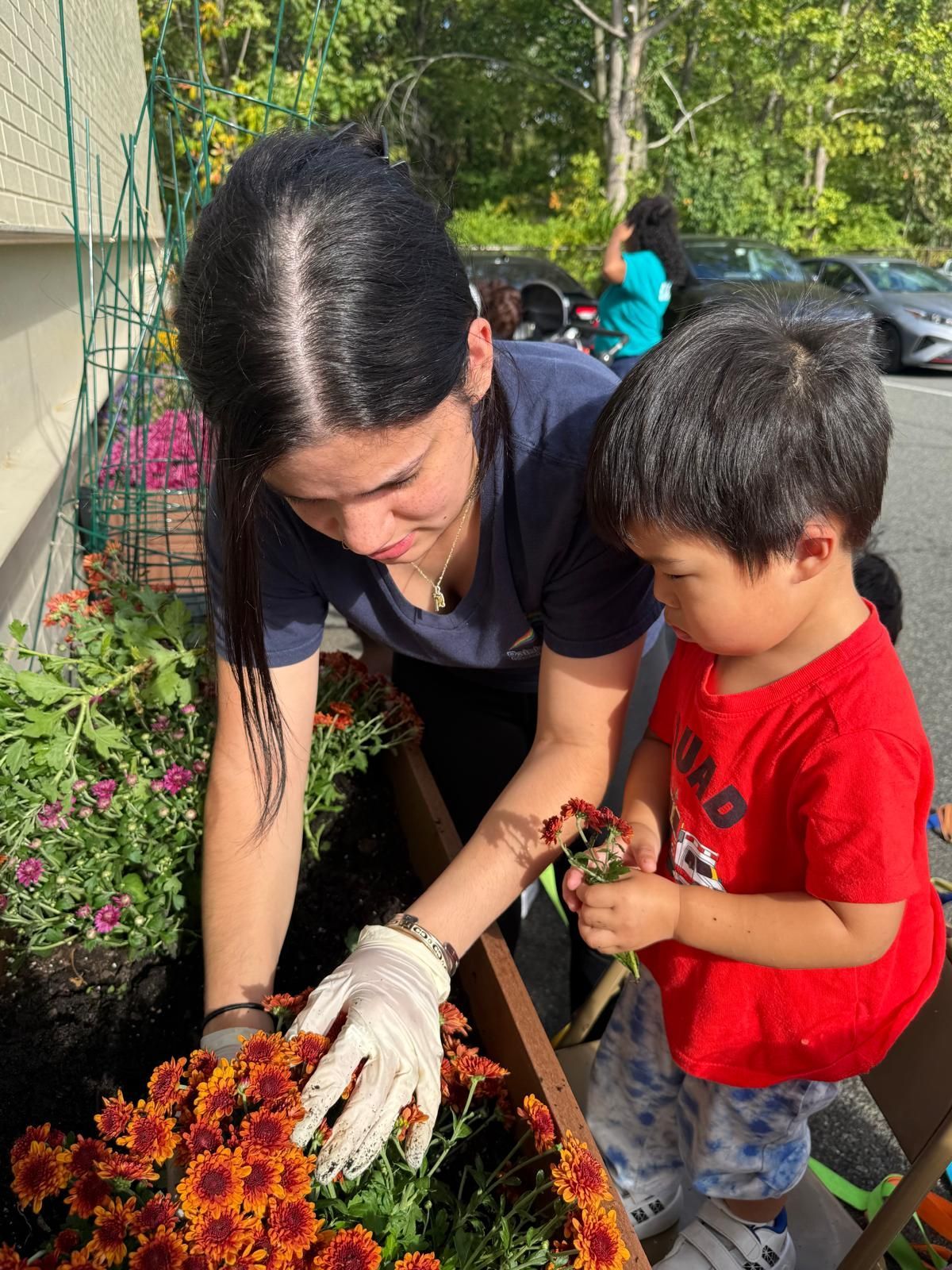 Child gardening