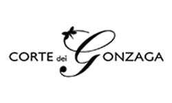 Un logo in bianco e nero per corte del gonzaga.