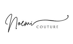 Un logo in bianco e nero per noemi couture.
