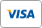 A blue and yellow visa logo on a white background.
