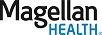 Magellan Health logo with black text above blue text.