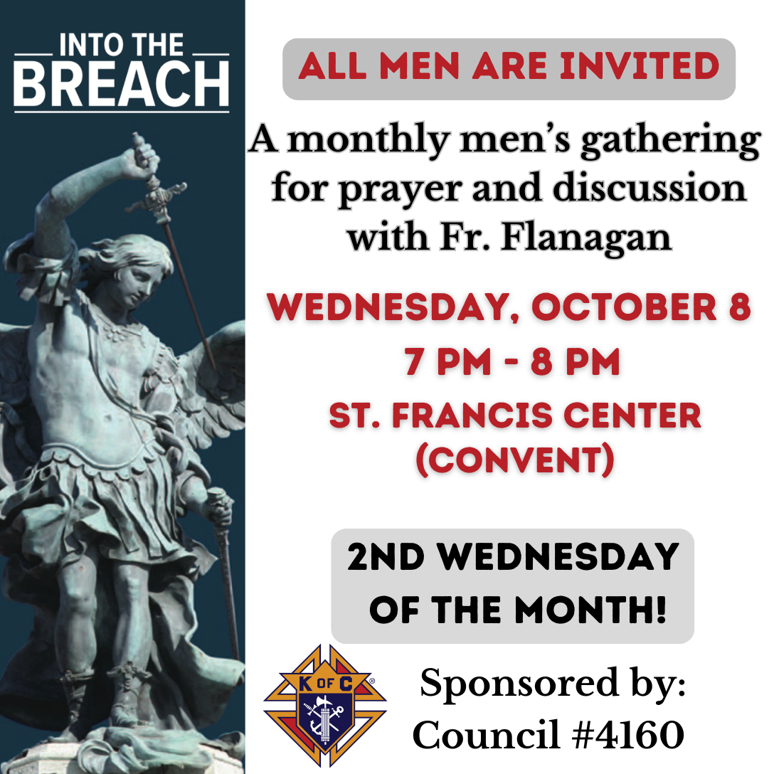 Men's Gathering Wednesday October 8th at 7 PM