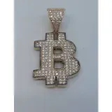 Gouden hanger Bentley logo diamanten