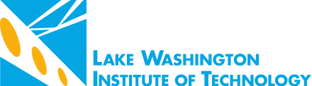 The logo for the lake washington institute of technology