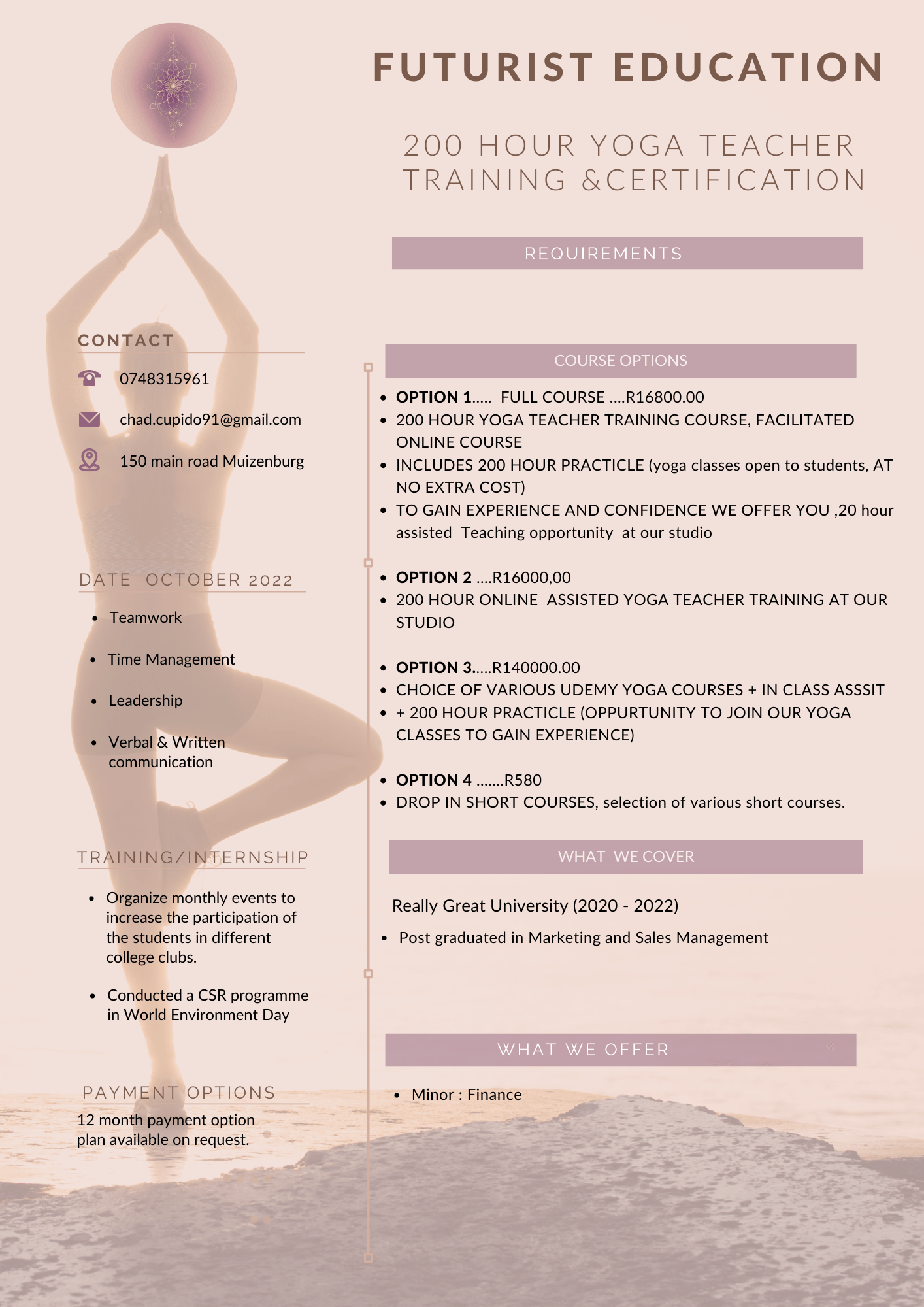 Yoga Teachers Training