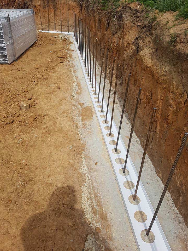 Preparation work before concrete installation