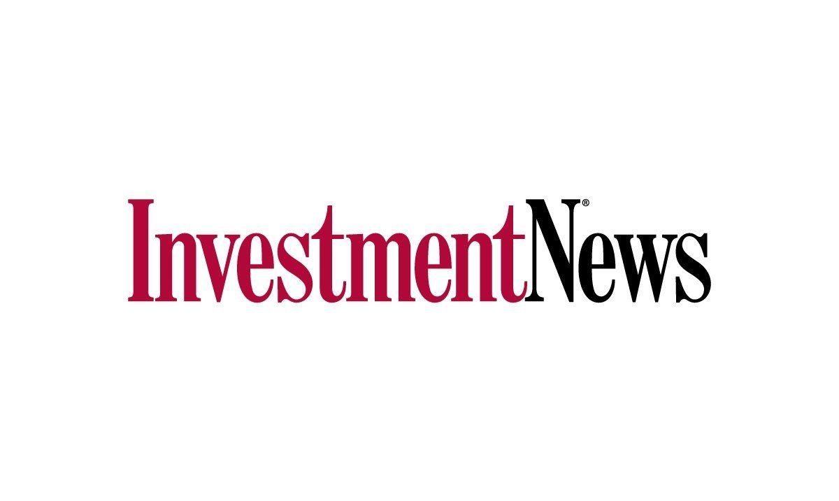 the logo for investment news is red and black on a white background .