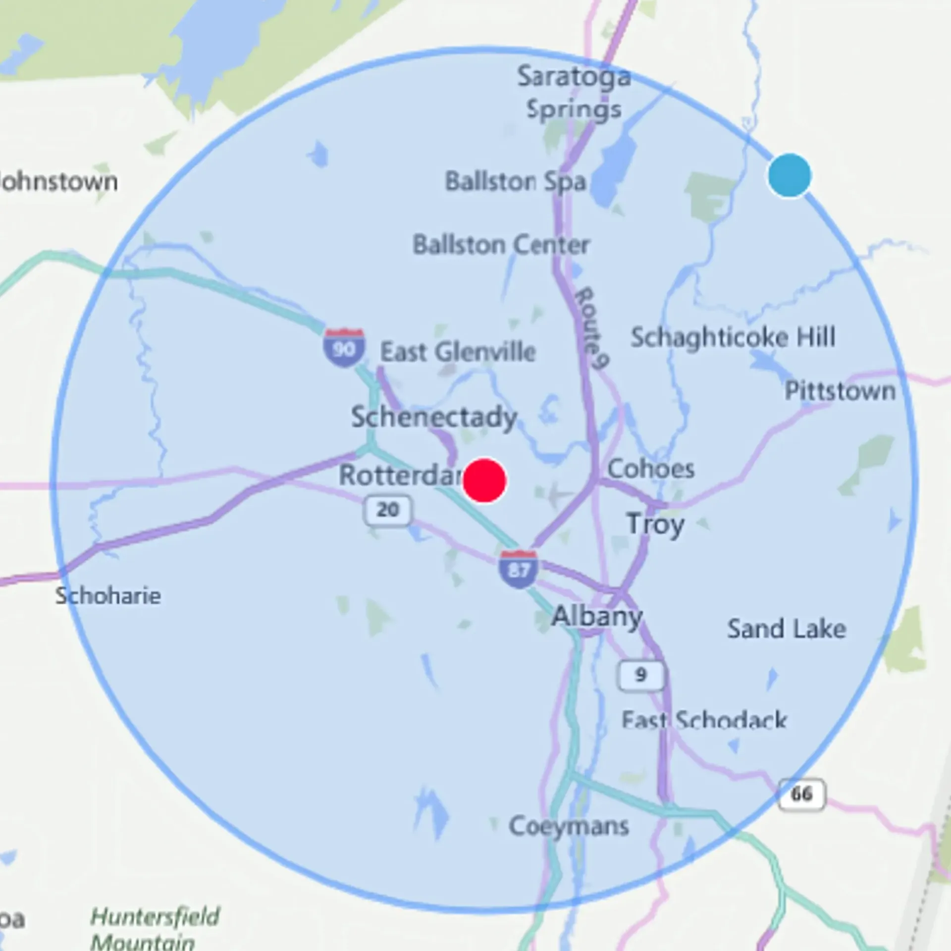 CK Maintenance LLC - A map showing the location of saratoga springs