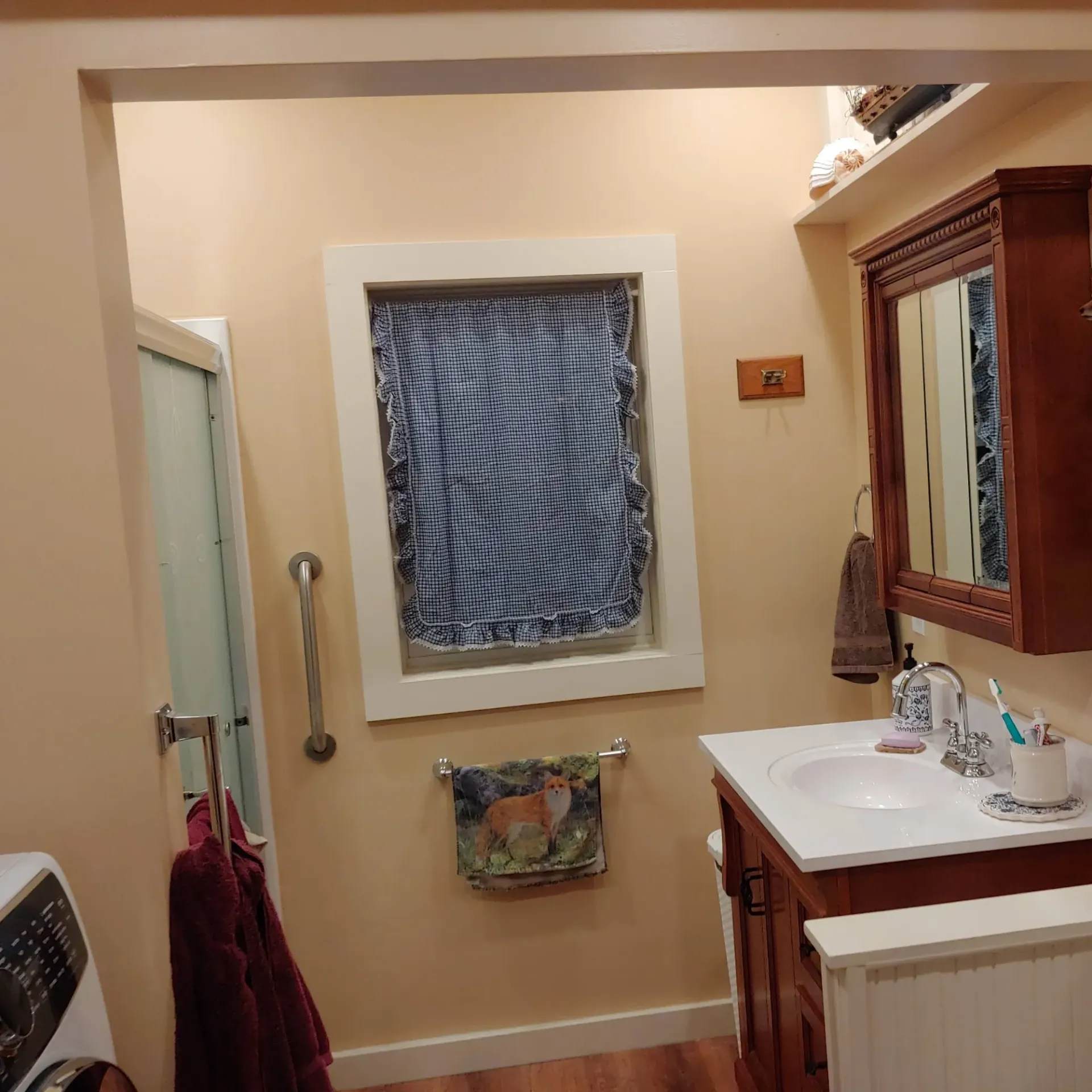 Ck Maintenance - A bathroom with a toilet in the middle of the room