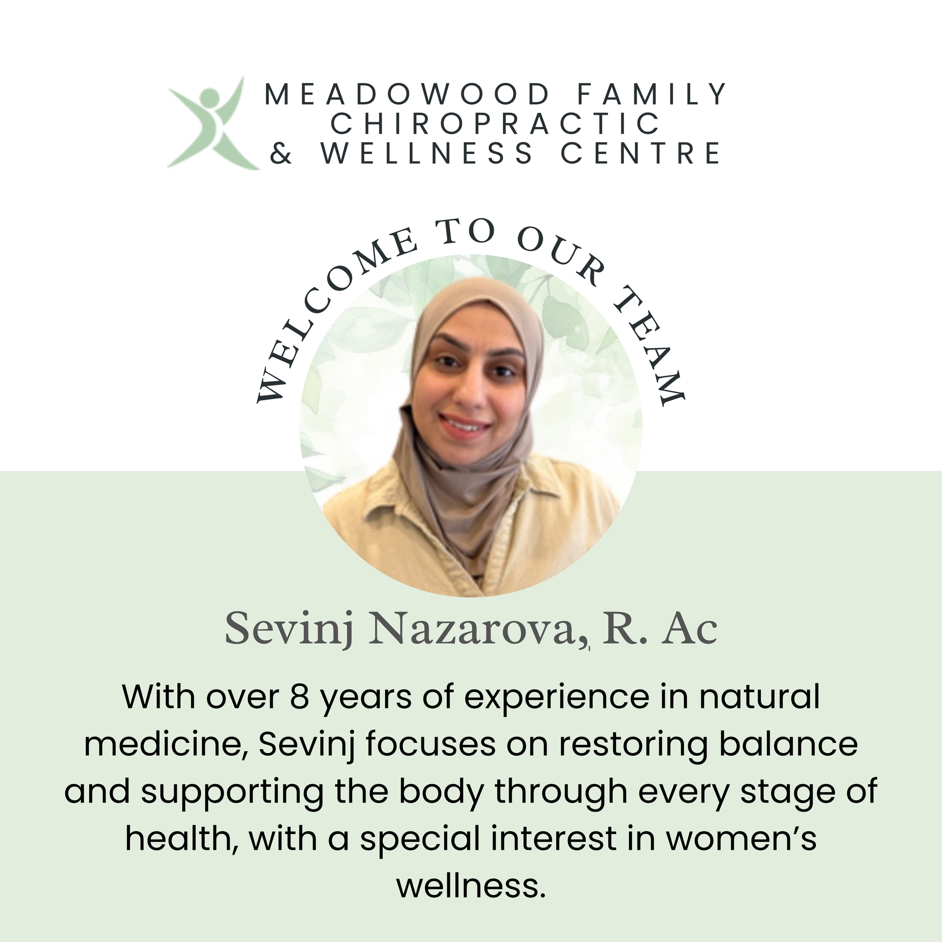 Sevinj Nazarova, Acupuncturist, Traditional Chinese Medicine