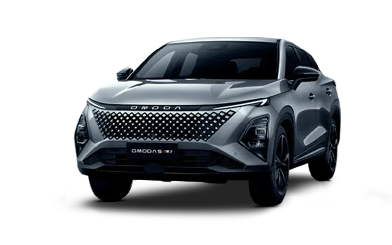 Carro esportivo conversível MG Cyberster vermelho, vista em ângulo.