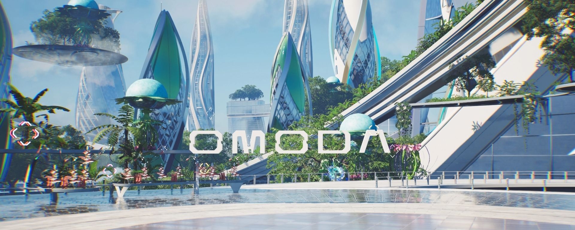 Três carros elétricos em um estúdio escuro com linhas de néon vermelhas. As portas do carro do meio estão abertas.