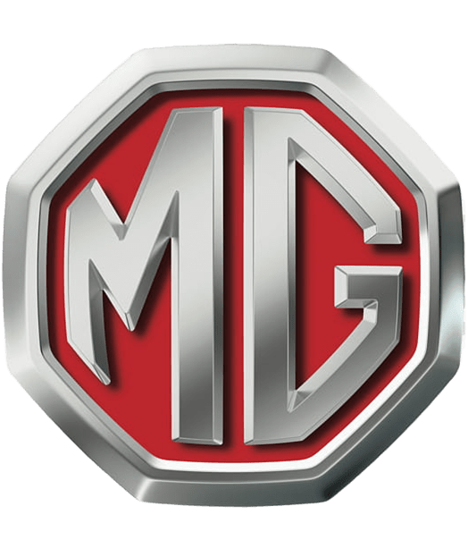 Logotipo da MG, letras prateadas 