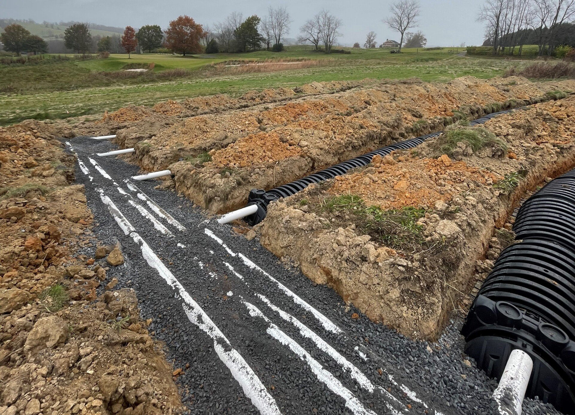Septic Systems Installation in a Field - Abingdon, VA - Complete Plumbing Septic & Drain Solutions