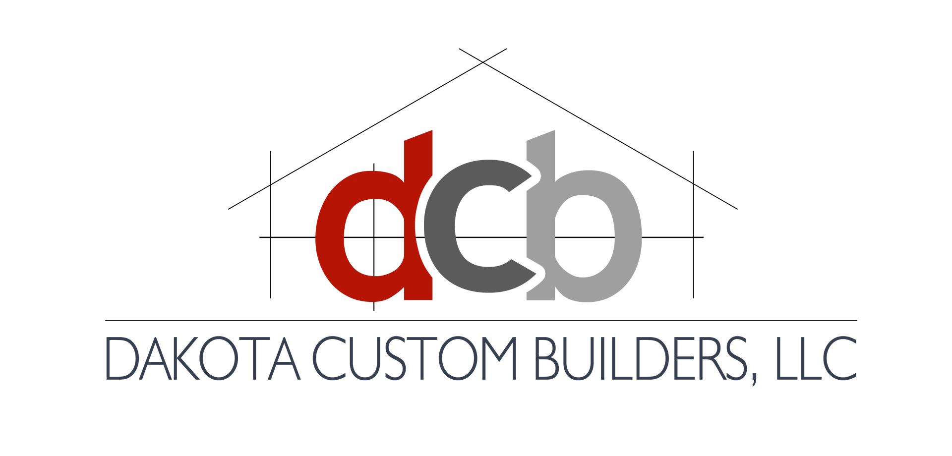 A logo for dakota custom builders home builder