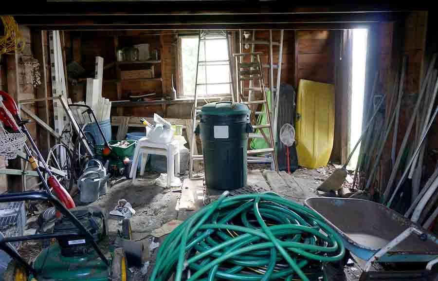 Messy Shed Interior