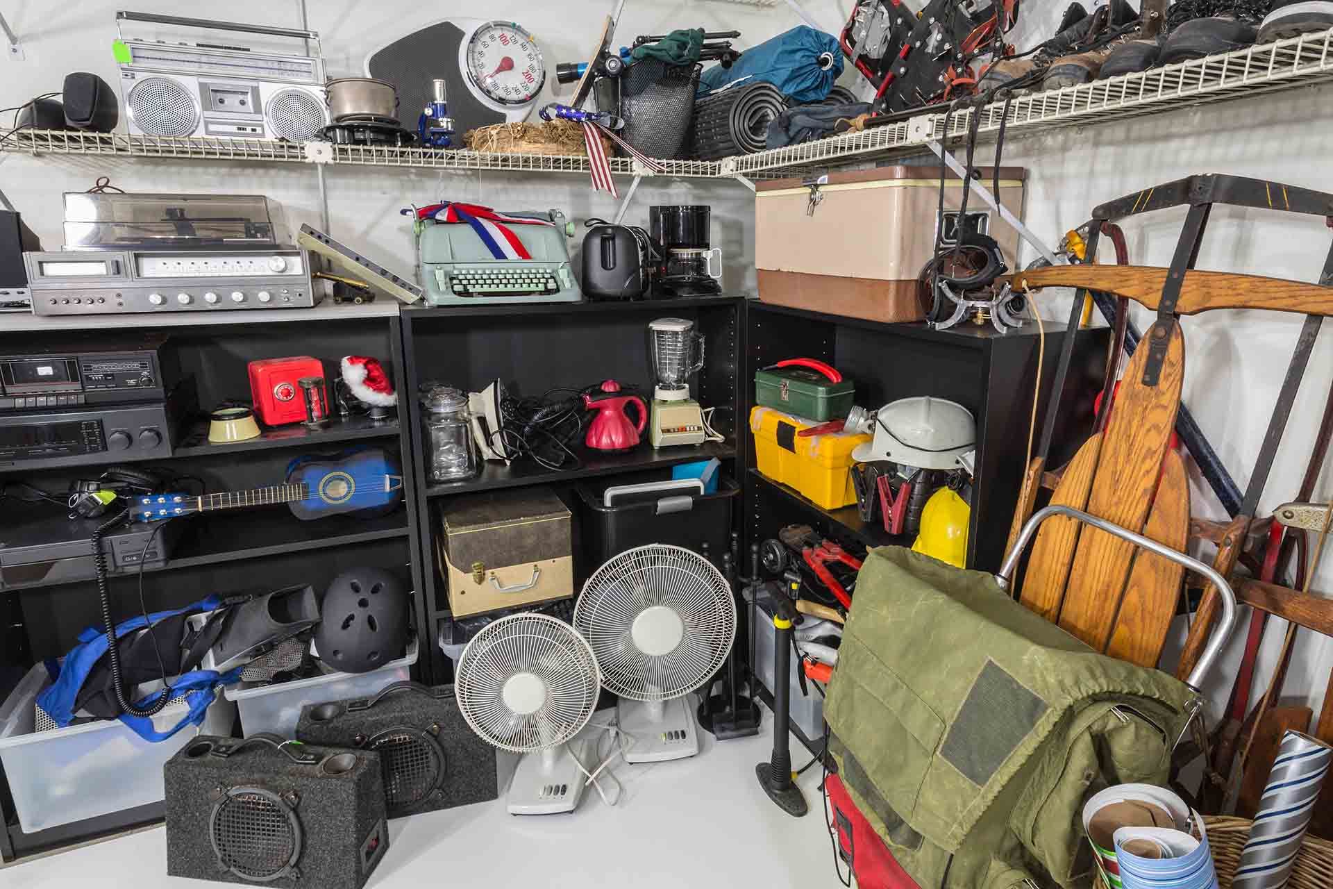 Garage With Old Appliances