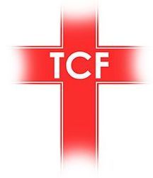 Red cross with the white letters 