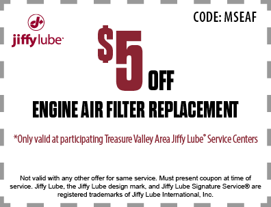 Jiffy Lube Boise Idaho Area - Coupons - Oil Change Coupons