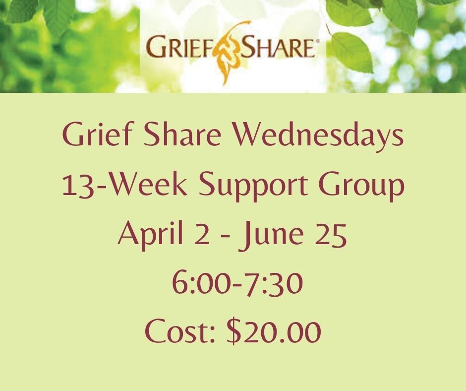 Register for GriefShare at St Paul UMC Marietta GA April 2