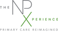 The NP Xperience green and gray logo