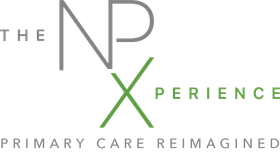 The NP Xperience green and gray logo