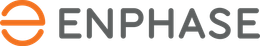Enphase logo with an orange 