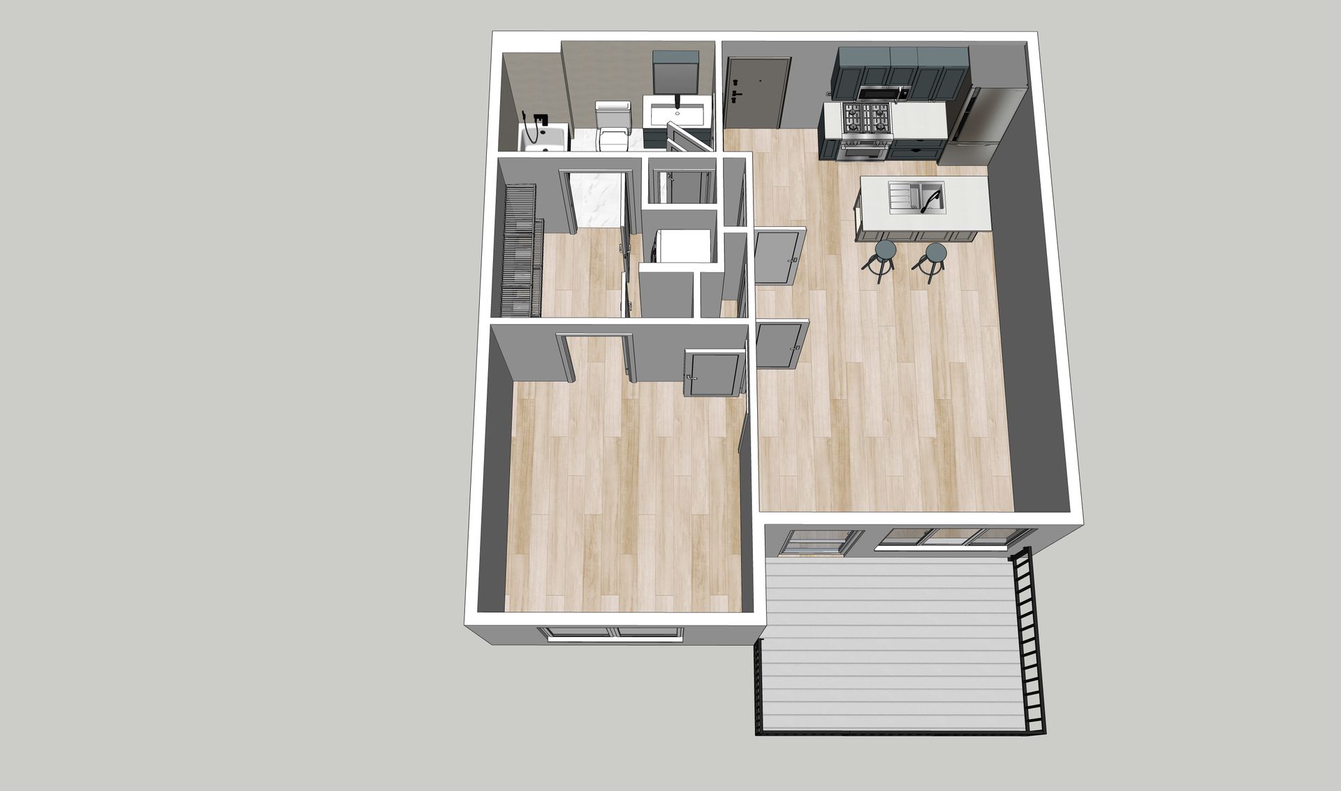 1BR/1BA  plan
