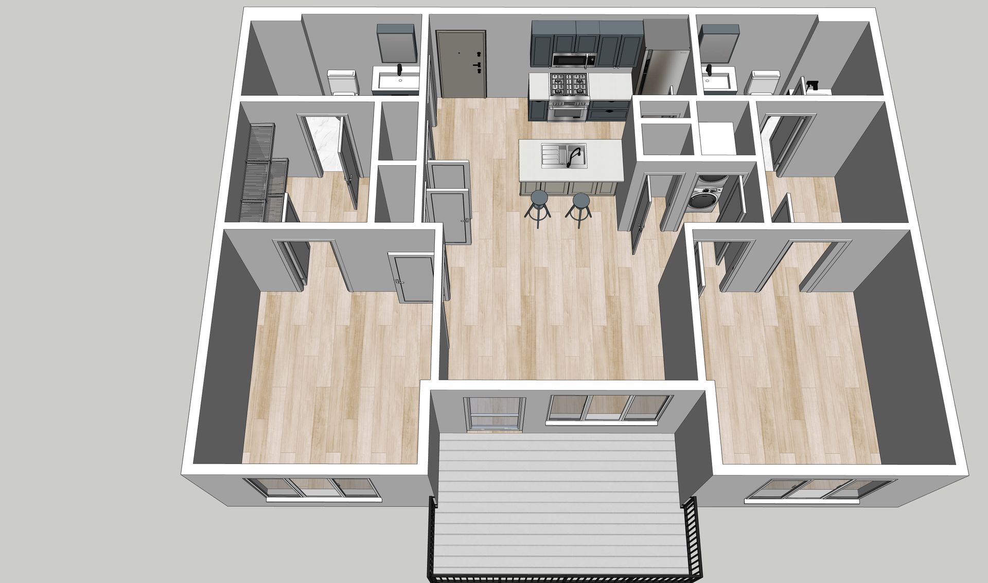 2BR/2BA floor plan