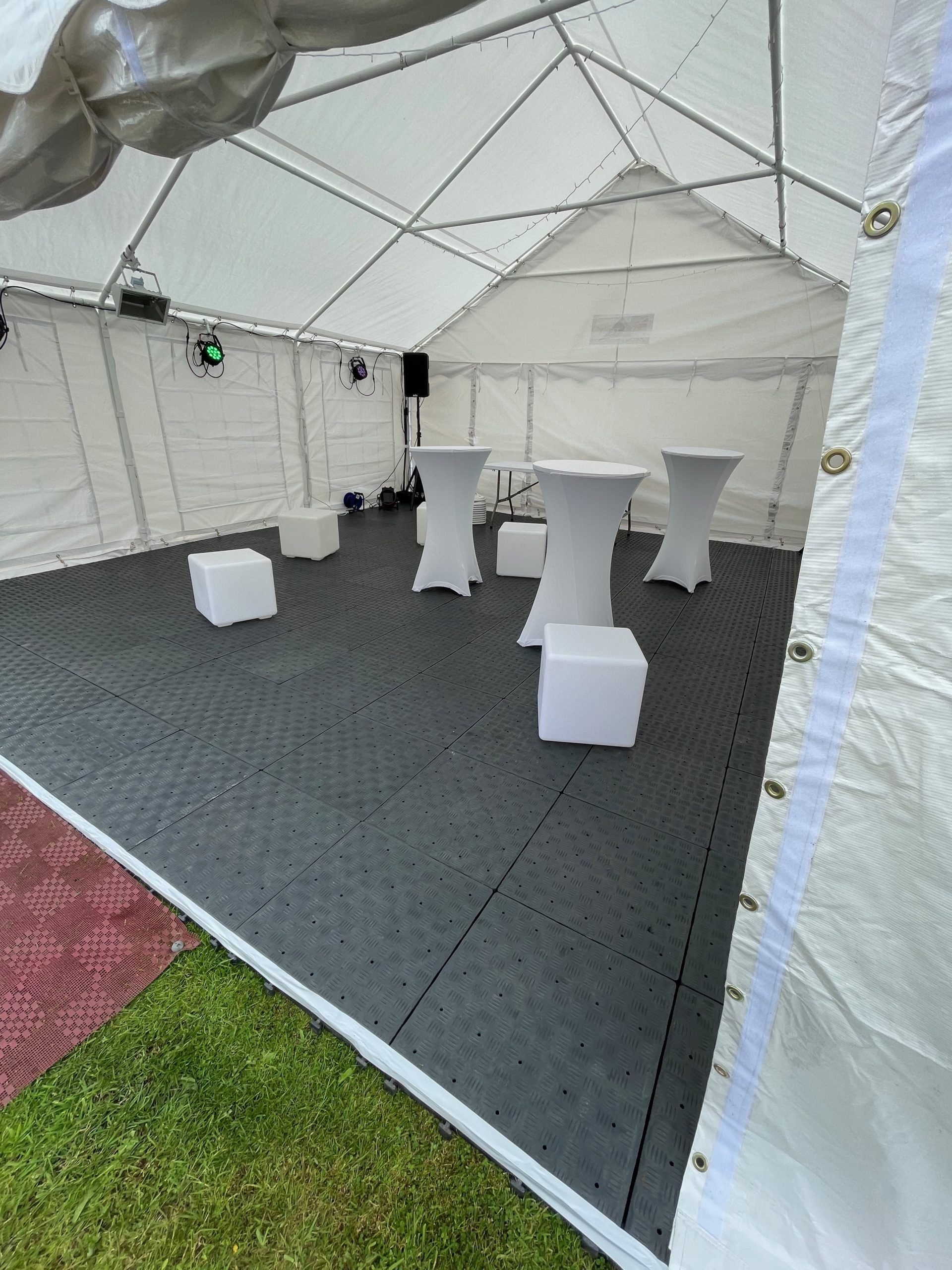 Marquee and flooring