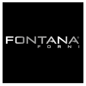 El logotipo de Fontana Forni sobre un fondo negro