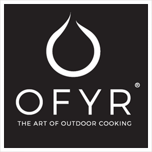 Un logotipo para ofyr, el arte de cocinar al aire libre.